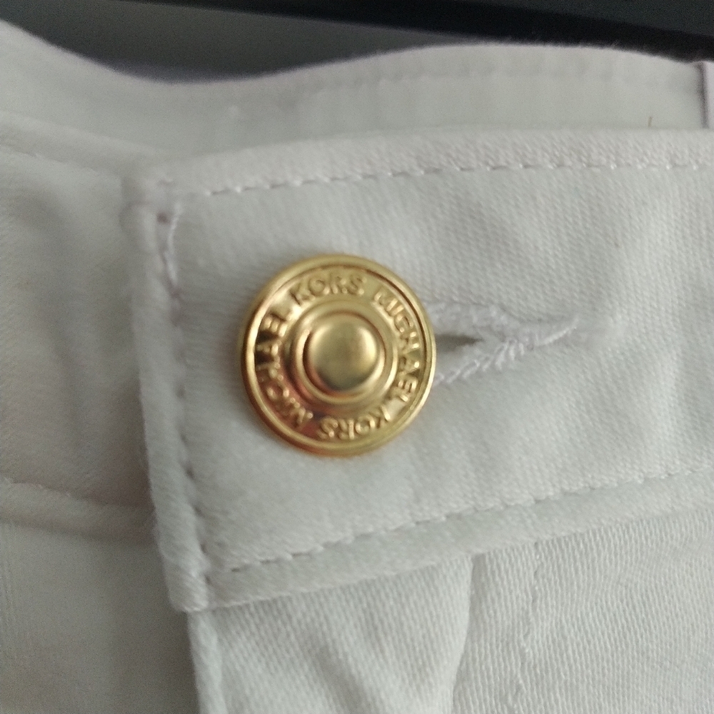 Michael Kors Izzy Skinny White Jeans 14 - Picture 7 of 15